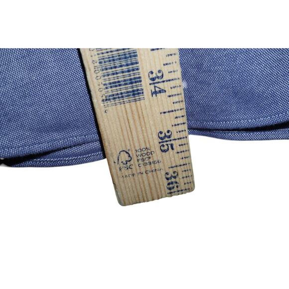 Duluth Trading Co. 2XLT Heavy-Duty Work Button-Down Shirt Navy Cotton - Picture 6 of 7